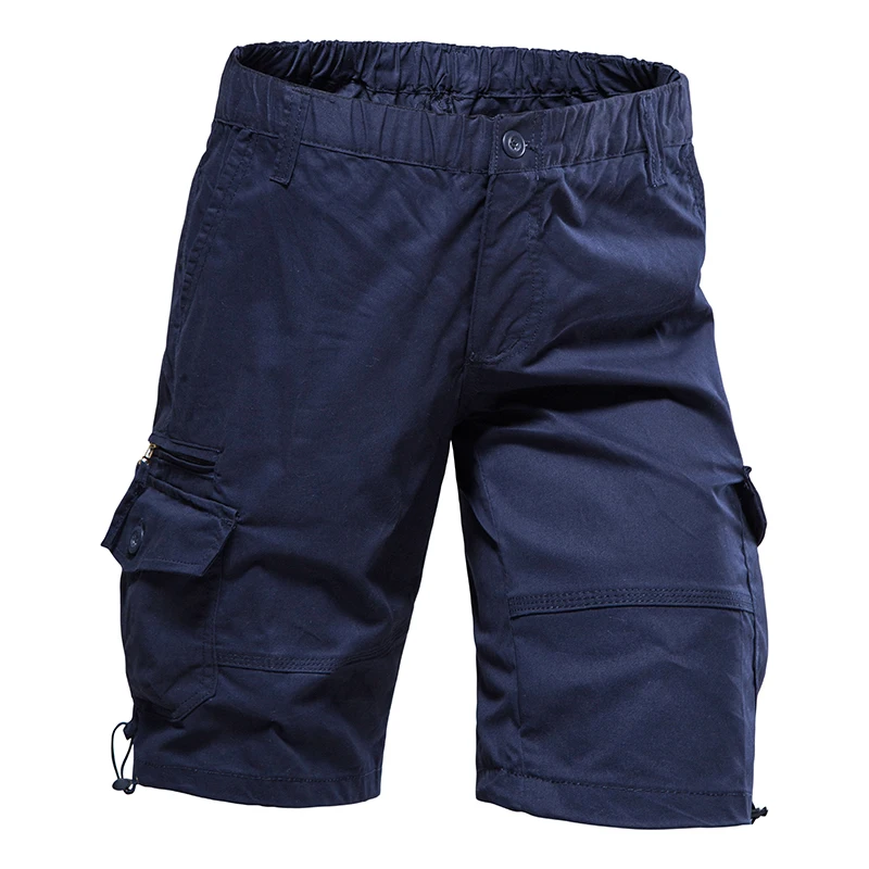 Men Summer Cargo Shorts Tactical Military Short Pants Quick Dry Multi-pocket Shorts Men's Outdoor Jogging Knee Pants