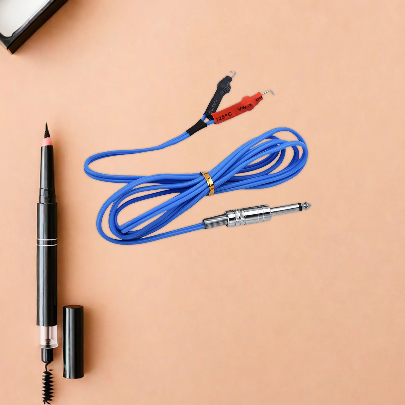 

1Pcs Steel Plate Liner Tattoo Clip Cord Premium Silicone Rubber Cable Fireproof High Grade Connector for Any Machine and Power