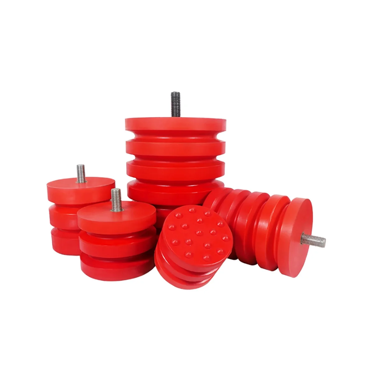 Buffer de poliuretano/guindaste/buffer de elevador/dispositivo anticolisão/almofada de amortecedor/parafuso/bloco de borracha de cabeça de impacto