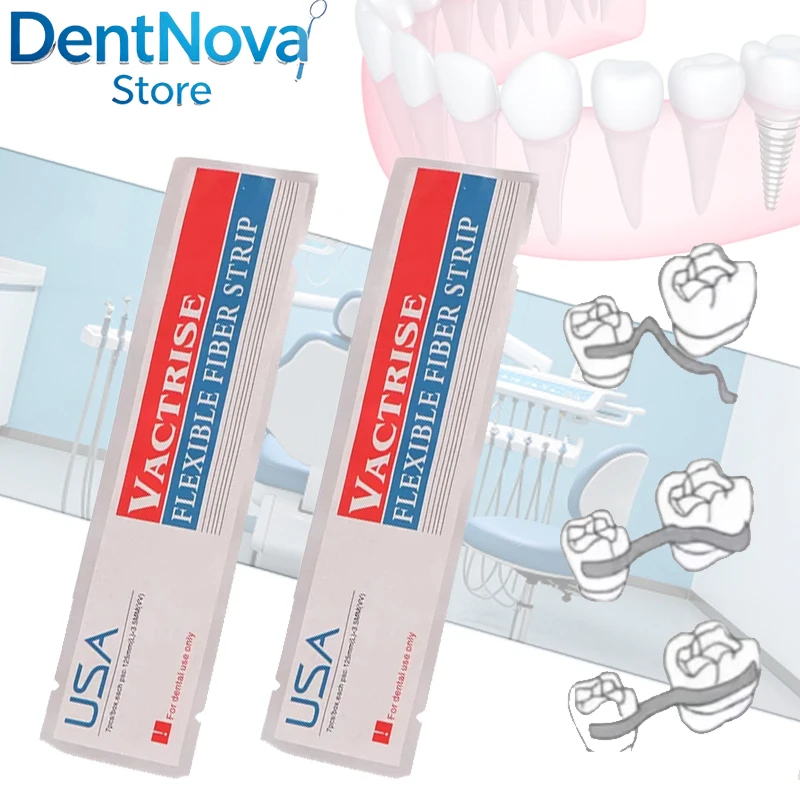 Dental Fiber Reinforced Splint Strip Light Cure Flexible for Loose Permanent Teeth & Night Guard Repair