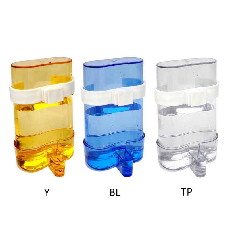 

Bird Water Dispenser for Cage Automatic Bird Waterer Feeder Parakeet Cage Accessory Clear Drinker Container