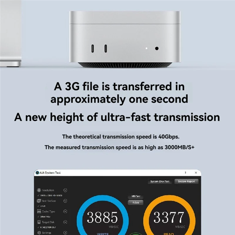

Sensitive USB4 M.2 MVME 2280 SSD Enclosure Thunderbolt 3 SSD Case Docking Station For Mac Mini M4 US Plug