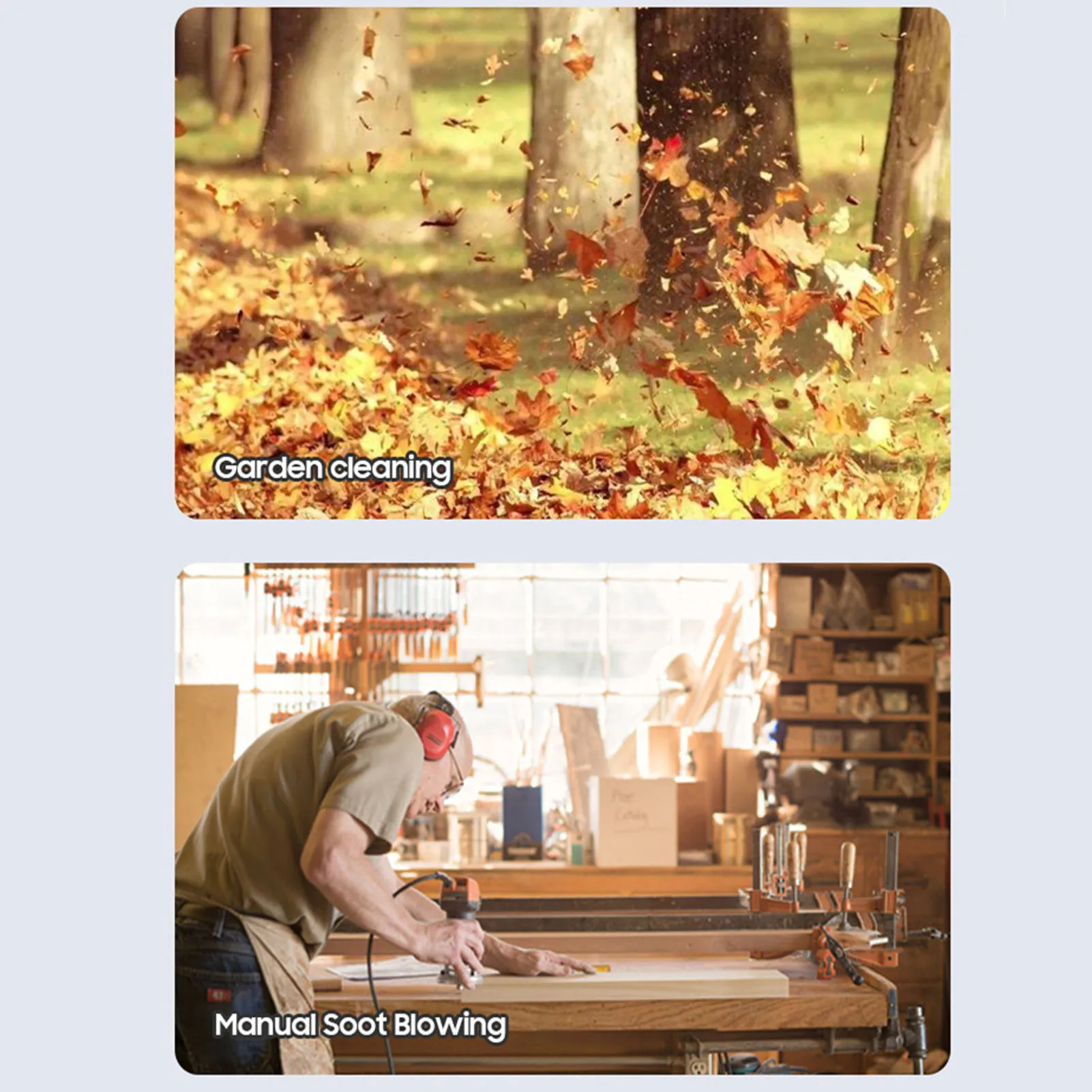 

Electric Air Blower Mini Blower 8000mAh 135m/s Wind Speed 64mm Brushless Motor 11 Blade Fan Portable for Snow Cleaning