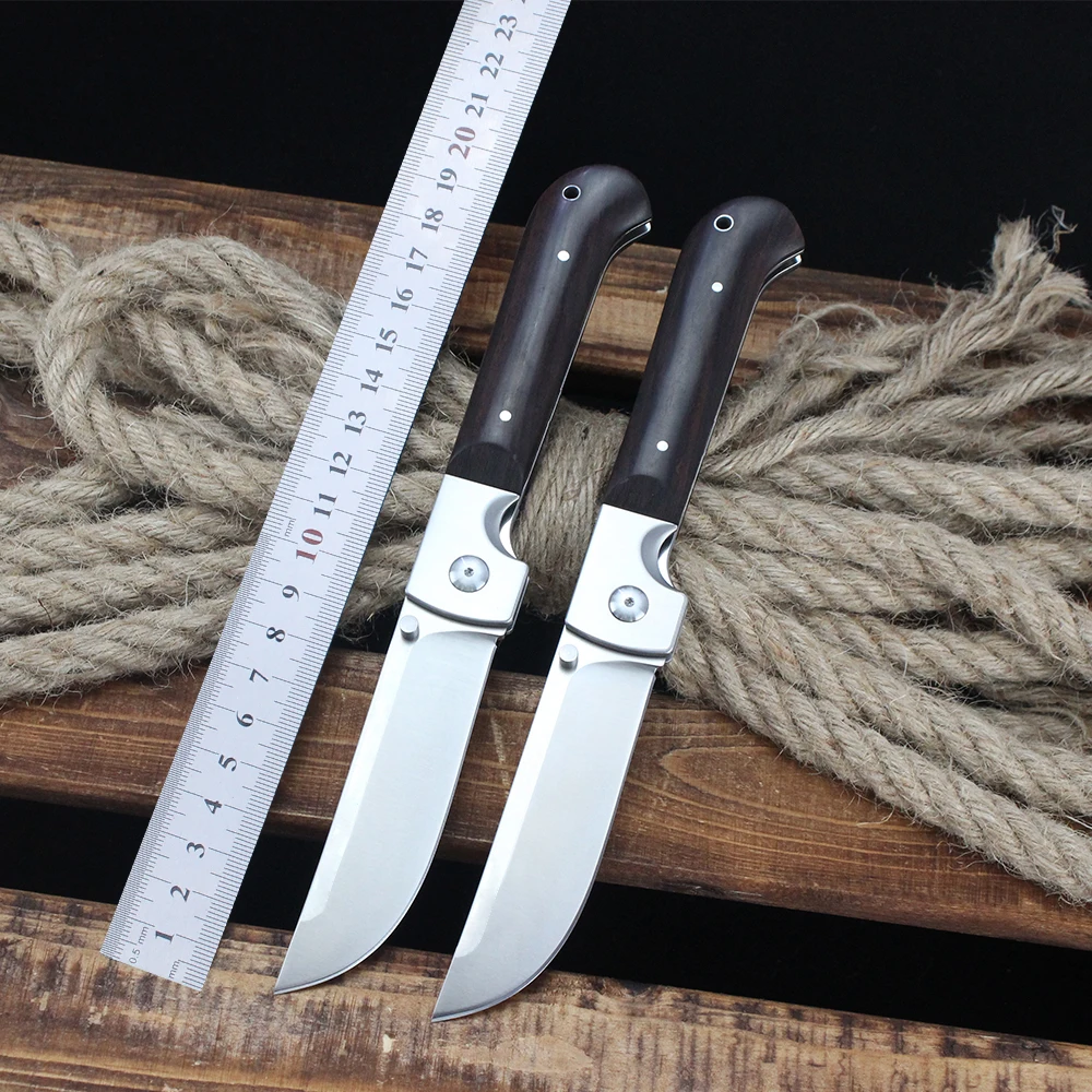 

New Russian Pchak Pocket Folding Knife D2 Blade 420 Steel Wood Handle Durable Portable Outdoor Hunting Camping Flipper Knives