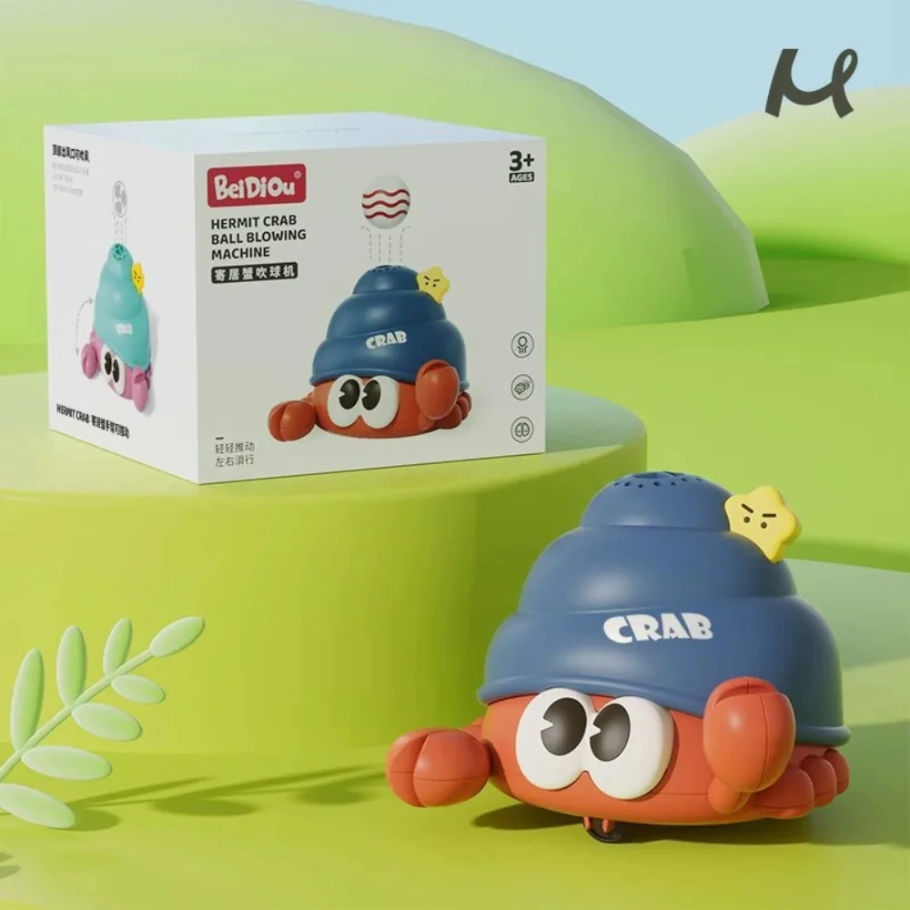 USB Rechargeable Floating Ball Blowing Toy Mini Portable Ladybug Floating Ball Cartoon Cute Hermit Crab Toy Christmas Gifts