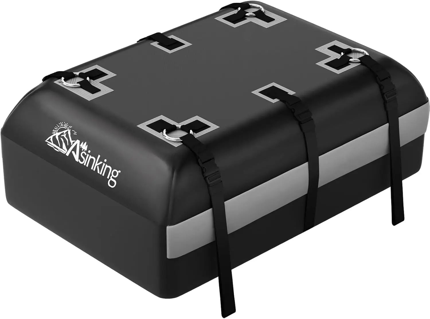 

Водонепроницаемая сумка-багажник на крышу автомобиля - 21 куб. фут, подходит для всех типов автомобилей, простая установка и надежная фиксация для путешествий