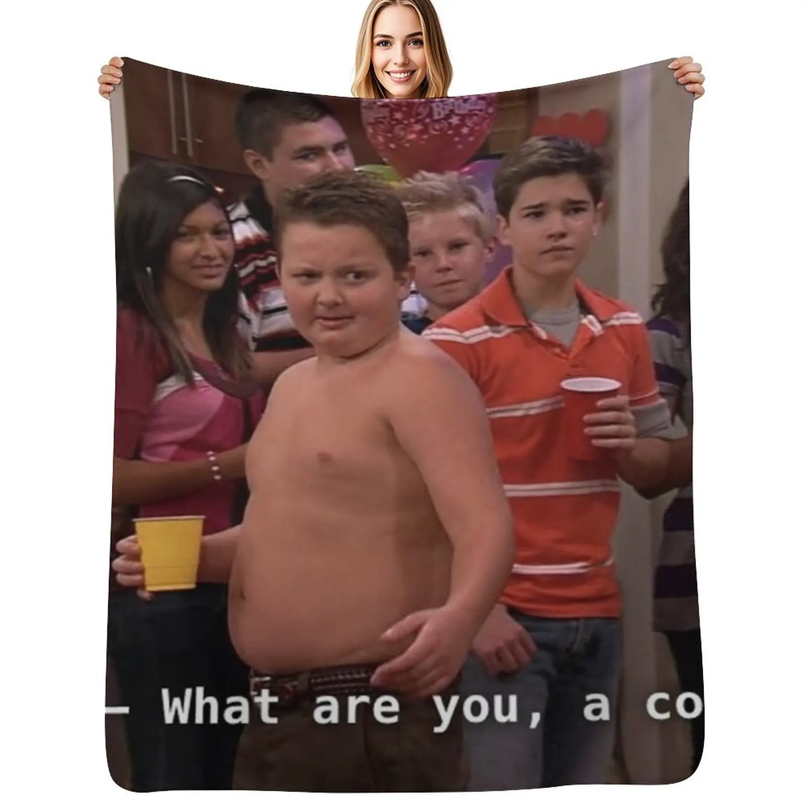 what are you, a cop Throw Blanket Soft Warm Blanket Gift for Men Women Adults