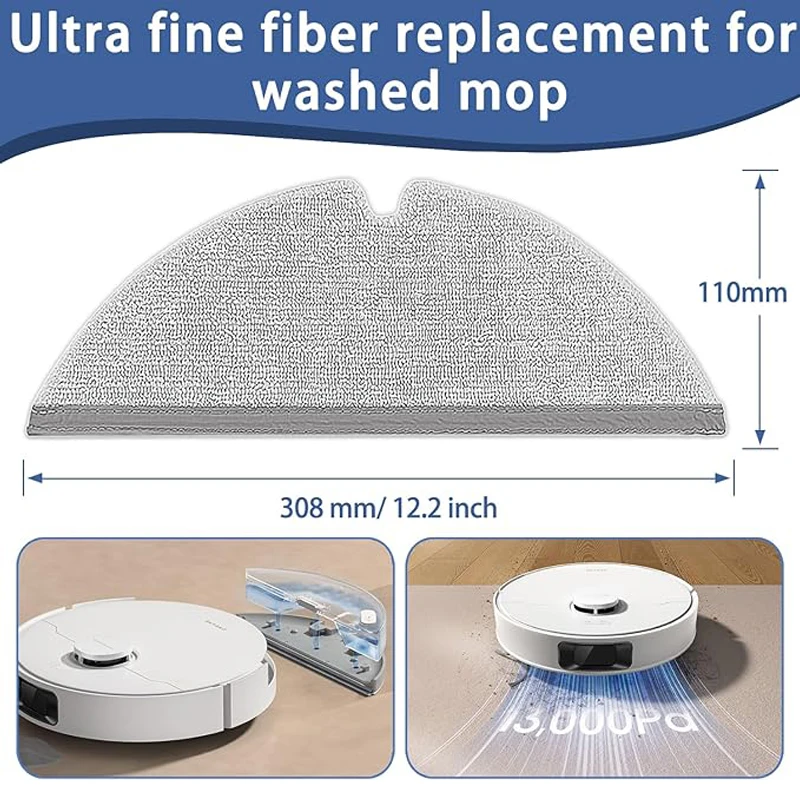 For Dreame D20 Pro Plus Robot Vacuum Accessories:Main Brush HEPA Filters Mop Pads Dust Bag Side Brush Replacement Parts view 5