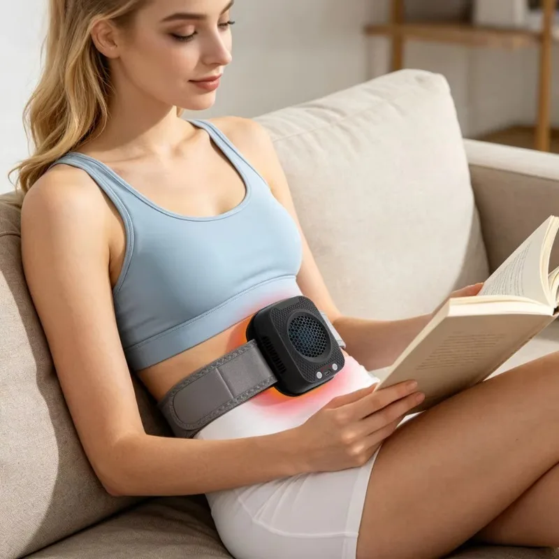 Wearable Hot Cold Therapy Massager, Portable Muscle Relief Device, Vibration Massage Tool for Sports Recovery & Pain Relief