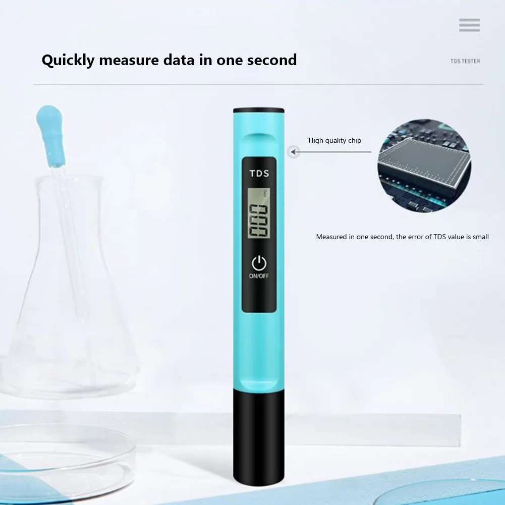 Brand New Aquaculture Plant Breeding Tap Water Water Quality Tester Test Pen 0-9990m ABS Anti-rust Blue/green Detection Digital