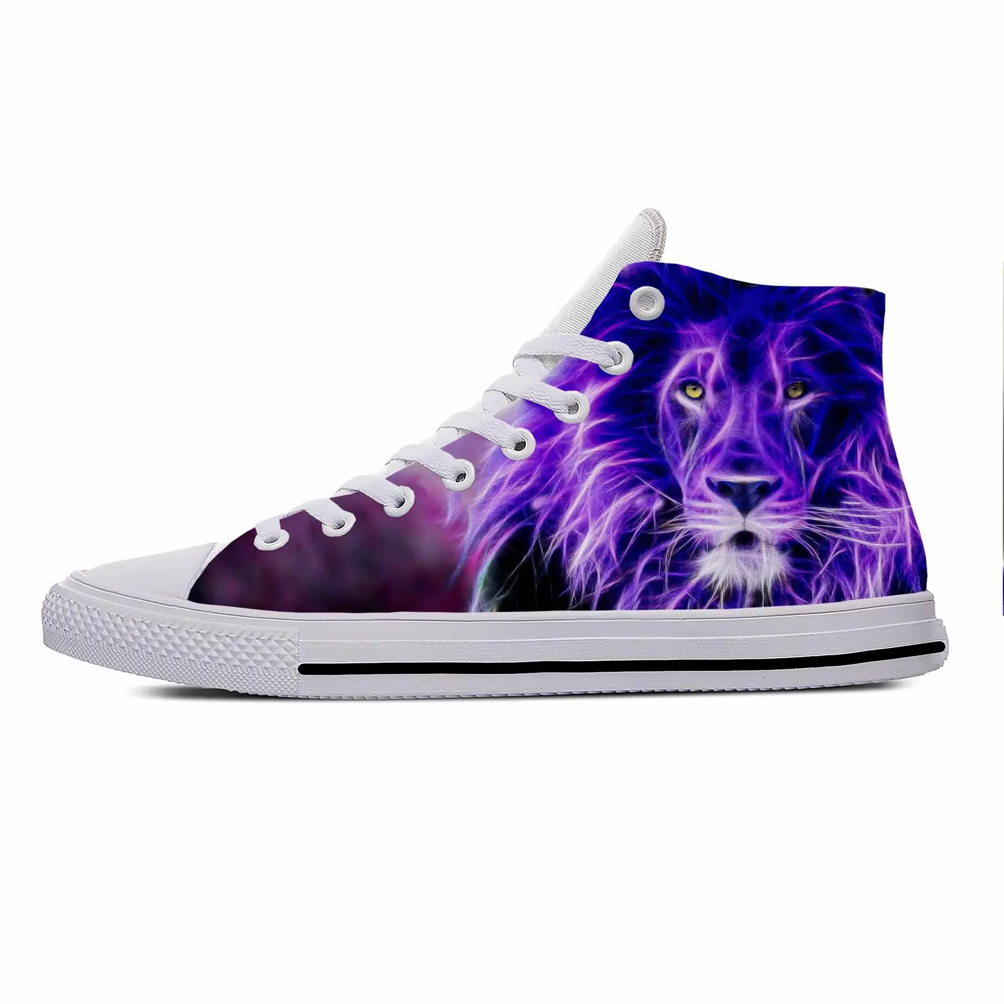 Hot Cool Anime Cartoon Manga Rock Galaxy Lion Animal Latest Shoes High Top Lightweight Men Women Sneakers Summer Board Shoes