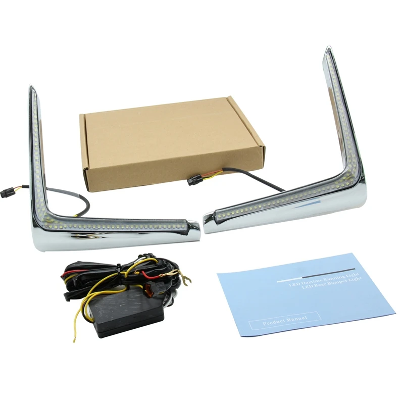 2 قطعة ل 16-17 سوبارو XV تعديل LED أضواء النهار الجري ، أضواء المصد الأمامي