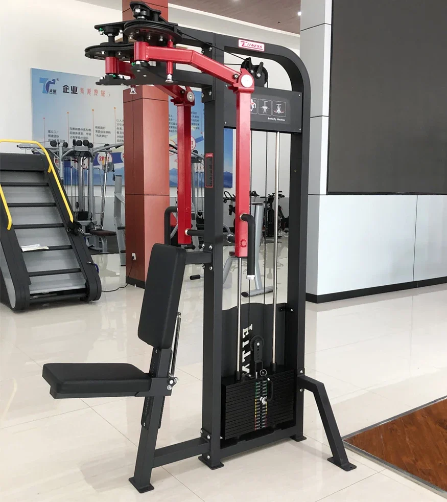 Pin Loaded Back Butter+fly Machine Fitness Gym Equipment Fitness Machine Workout Equipments Strength Training Cadio Training
