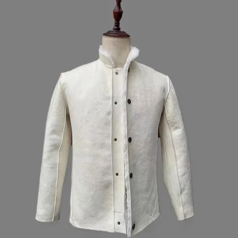 الشتاء رشاقته حقيقية الصوف القطن معطف منتصف العمر المسنين أبي أمي ملابس خارجية دافئة عادية طويلة جلد الغنم القمم الذكور سترة الهدايا #2