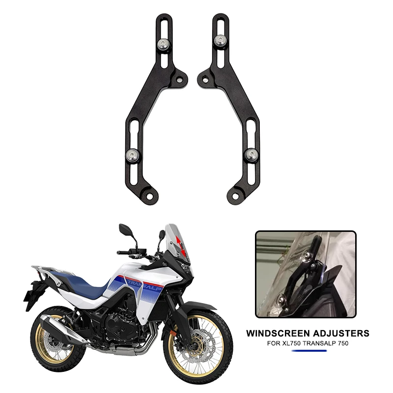 

XL750 Motorcycle Windscreen Adjusters Airflow Adjustable Windscreen Bracket For Honda XL 750 Transalp 750 TRANSALP750 2023 2024