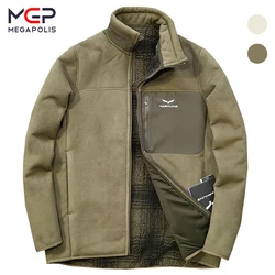 Jacket Couples Thickened Plaid Berber Fleece Coat Men's Stand Collar Casual Lightweight Breathable Outdoor Jackets Winter