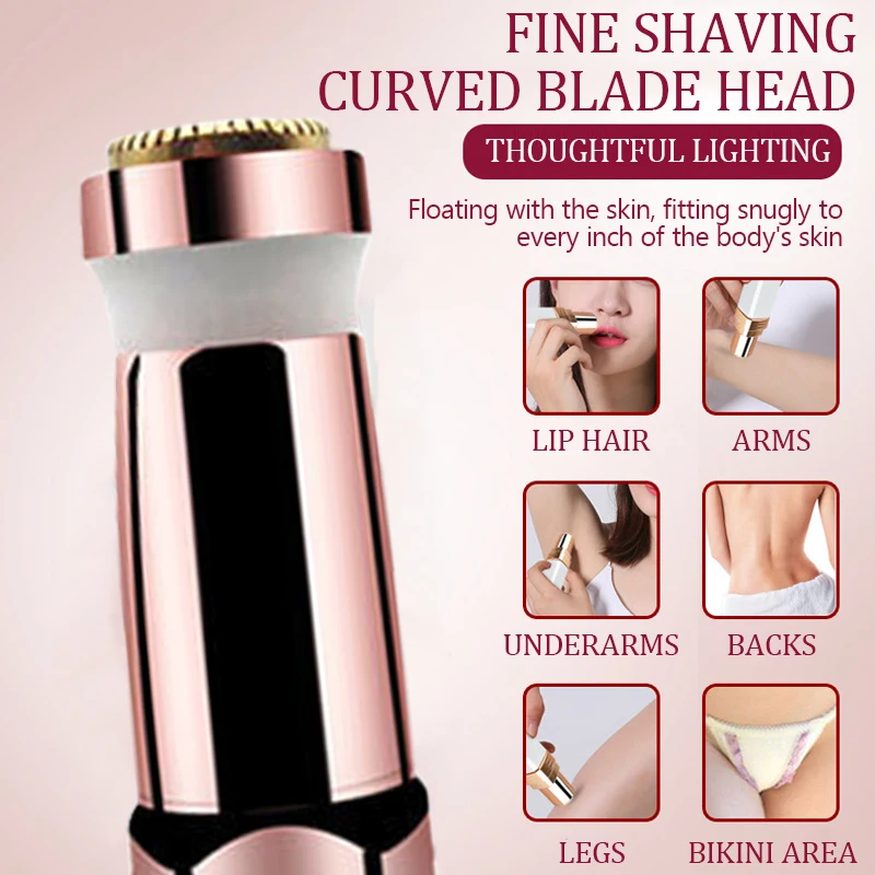 電動眉毛トリマー ミニアイブロウエピレーター 顔の脱毛 レディース ポータブル 女性用 痛みのないカミソリシェーバーツール