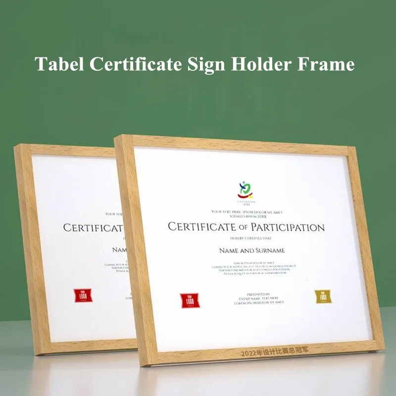 A4 210x297mm Two Use Restaurant Menu Paper Price List Holder Photo Picture Poster Frame Wood Acrylic Sign Holder Display Stand