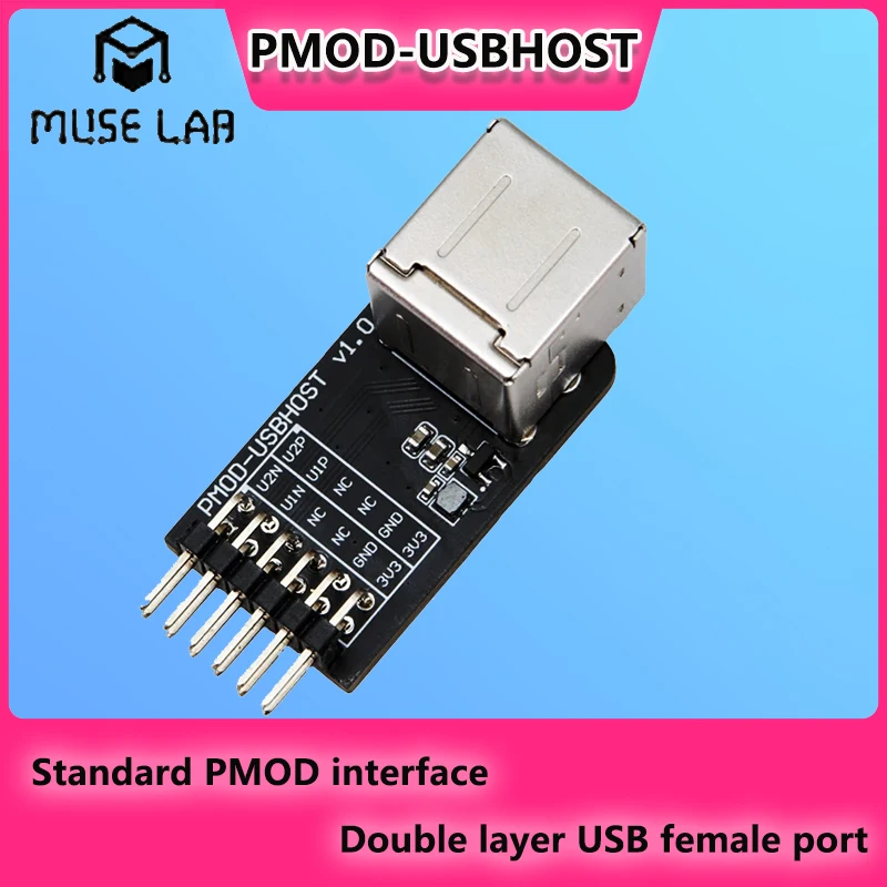 

Плата расширения PMOD-USBHOST Стандартный модуль расширения PMOD FPGA USB 2.0 Muse Lab