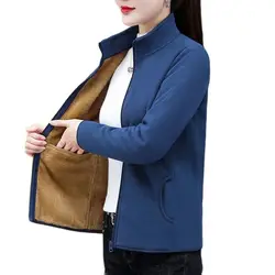 Upscale Grain Velvet Women Coat Spring And Autumn Female Outerwear 2022 New Fashionable And Warm Fleece Ladies Jacket