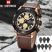 NAVIFORCE Sport Wristwatch Top Brand Luxury Military Army Men Watch Chronograph Quartz Waterproof Original Male Clock Gift 8074