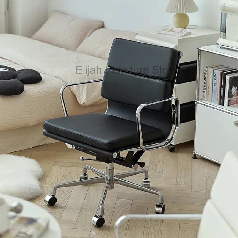 Computer Simplicity Chairs Senior Office Ergonomic Handrail Bedroom Office Chair Comfort Rotate Meeting Cadeira Furniture QF50OC