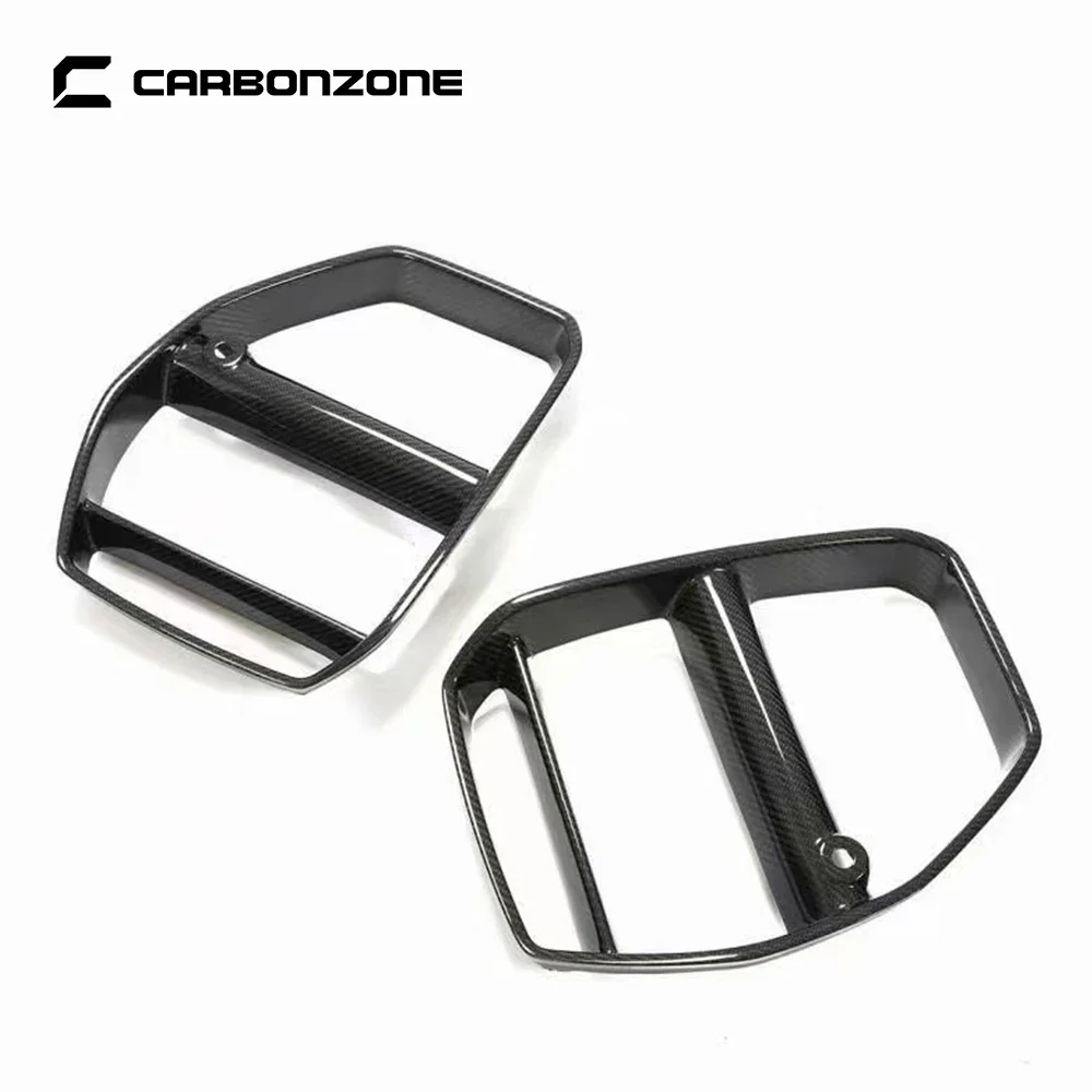 Dry Carbon Fiber Front Bumper Grille Frame Racing Body Kit Fog Light for BMW M3 M4 G80 G82 G83 ST Style 2020-2022 accessories