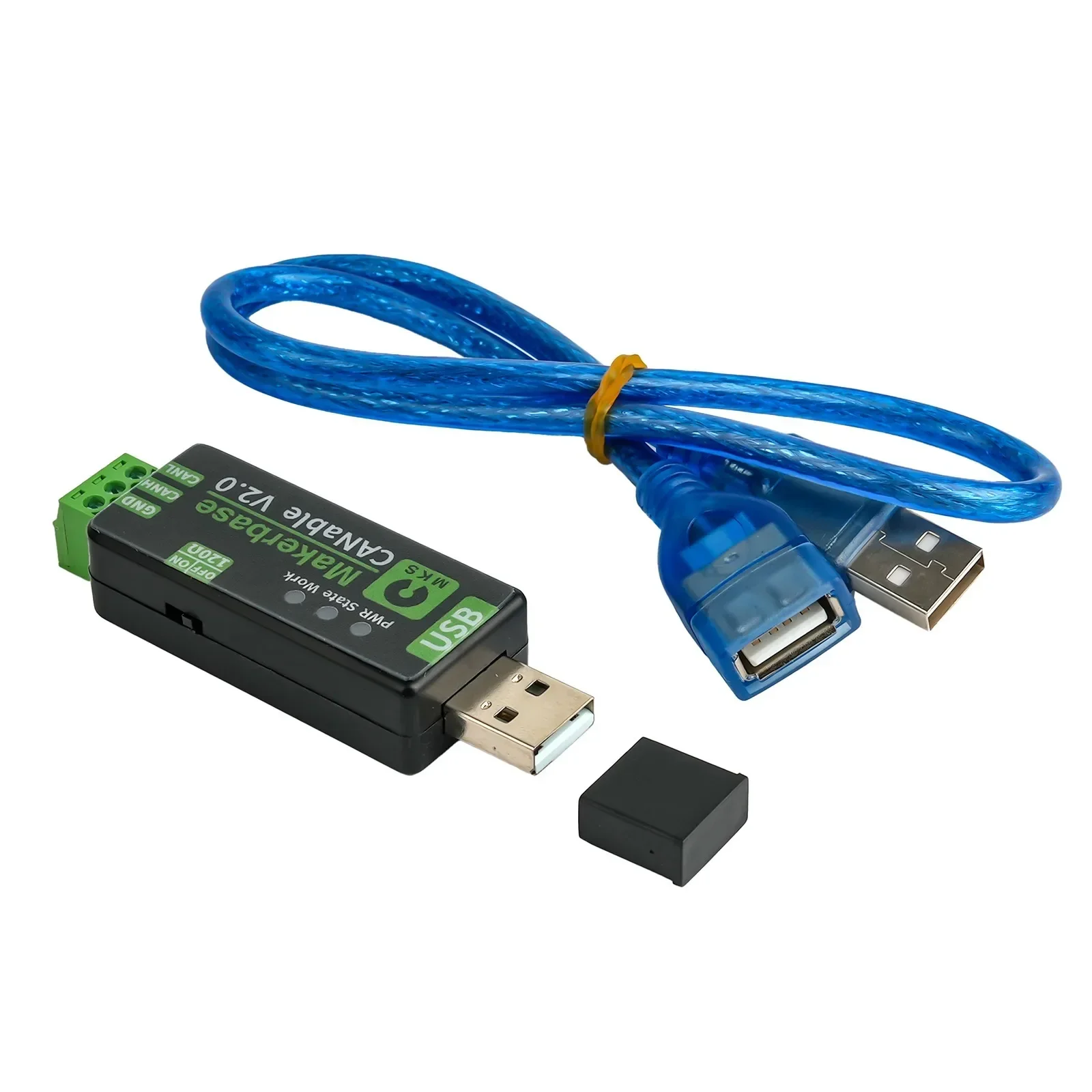 MKS CANable V2.0 USB to CAN Bus Analyzer Type C Adapter with Protective Shell 0.5m Cable for Industrial Debugging Analysis