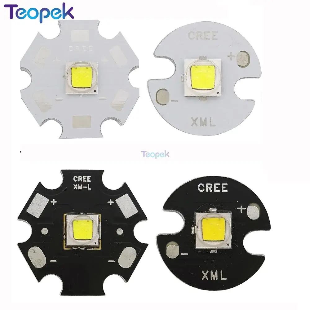 emissor led de alta potencia para tocha lanterna branco branco neutro quente pcb xml2 t6 10w 16 mm 20 mm 01