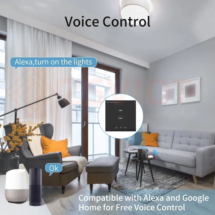 Imagem -04 - Hub de Gateway de Parede Multimodo Tuya Zigbee Smart Home Ponte Wifi Bluetooth Mesh Controle Remoto Life Funciona com Alexa Google