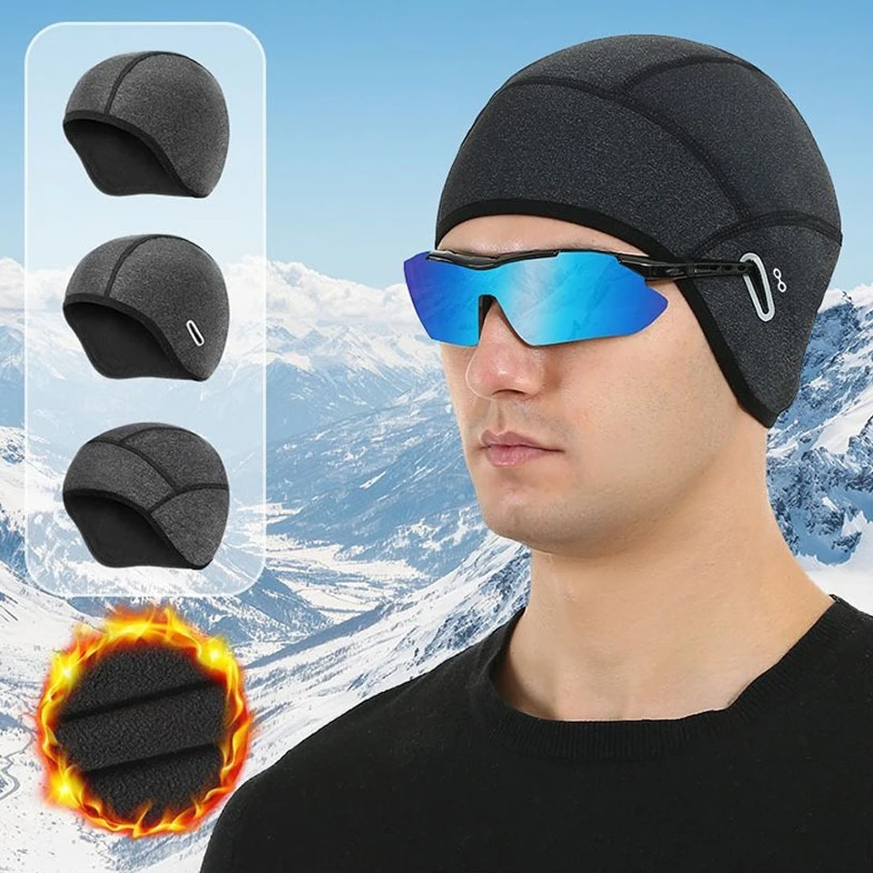 

GTUBIKE Winter Hats Thermal Windproof Running Sports Hat Soft Strecth Beanies Ear Warm Helmet Liner Hiking Cycling Ski Cap
