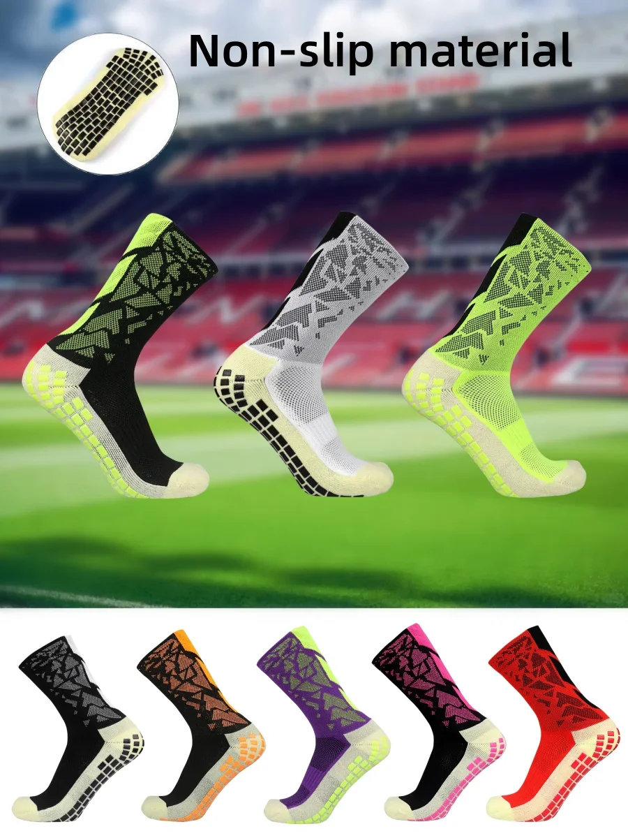 Calcetines antideslizantes de fútbol para hombre y mujer, medias antideslizantes para fútbol, baloncesto, tenis, deporte, ciclismo