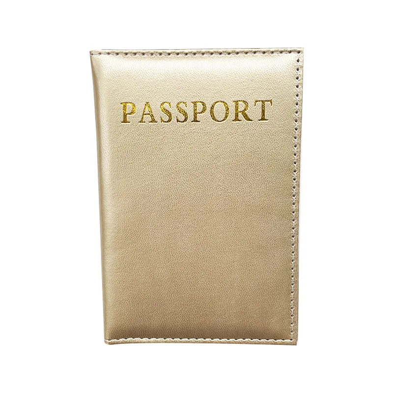 Soporte de cuero PU para pasaporte, funda impermeable para tarjeta de identificación, tarjeta de crédito, protección multifunción para documentos, suministros de almacenamiento