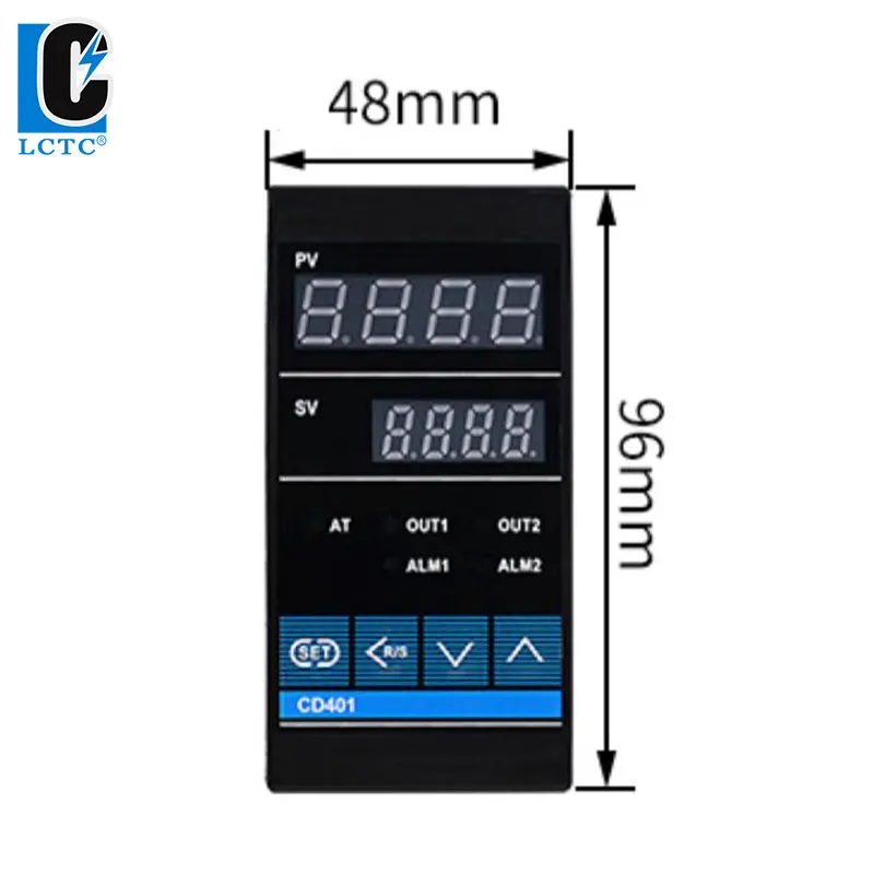 LCTC PID Temperature Controller SSR Relay Output RKC Industrial Intelligent Regulator TC/RTD Input 48x96mm CD401