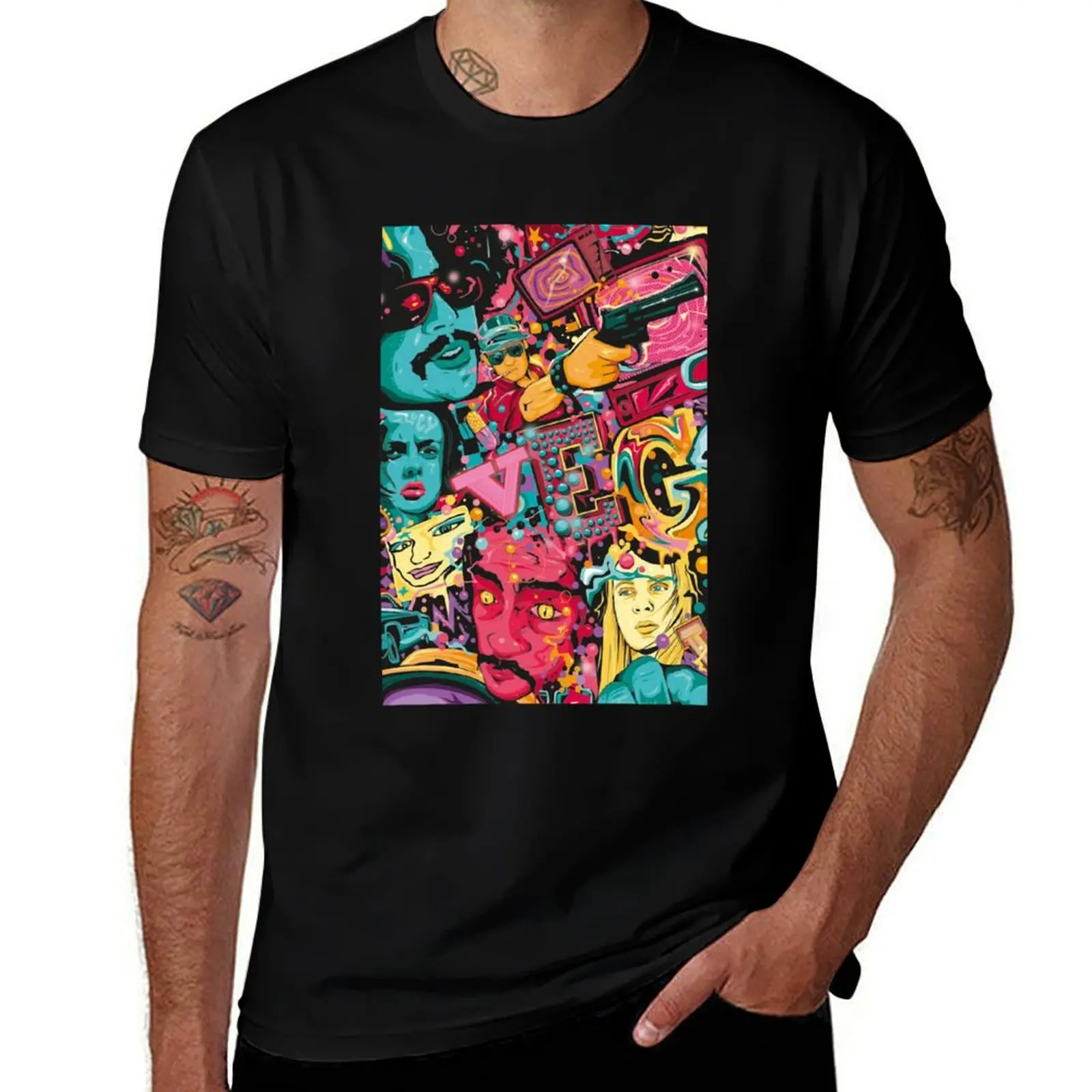 Things You Must Fear And Loathing In Las Vegas Like To Try Again T-Shirt Lightweight Basic Short Sleeve Shirt T-Shirt