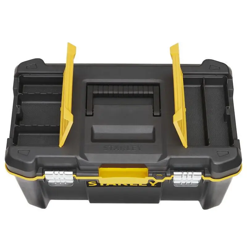 STANLEY STST83397-1-23 Essential Multi-Functional Tipping Bucket Folding Toolbox Tool Storage Box Portable Maintenance Organizer