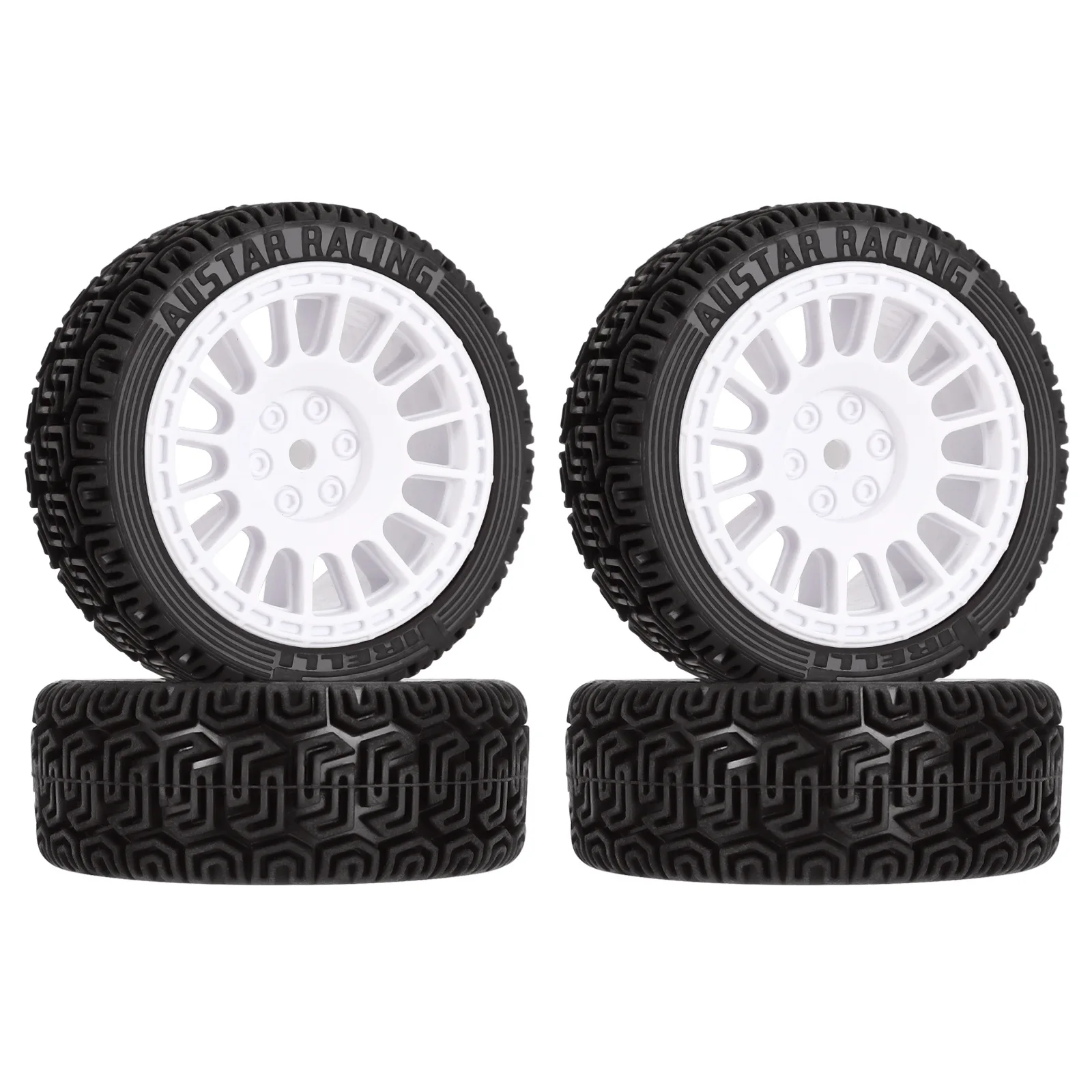 Austarhobby1:10 On‑Road Rally Tires Set of 4 Rally Conversion Tires for XV02, TT01, LCPTG, FW06, Aoxing RC Car Replacement Parts