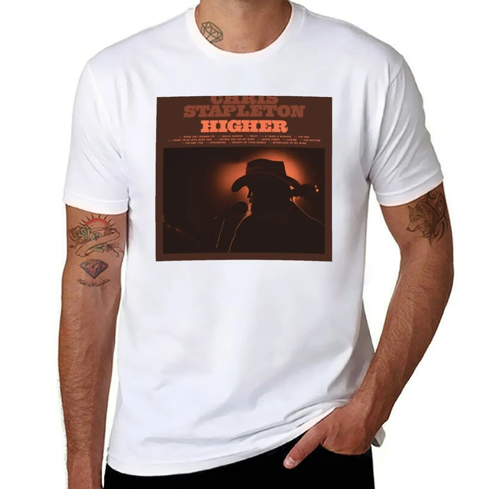 

Chris Stapleton Higher T-Shirt t shirt man plain anime t shirts for man T-Shirt