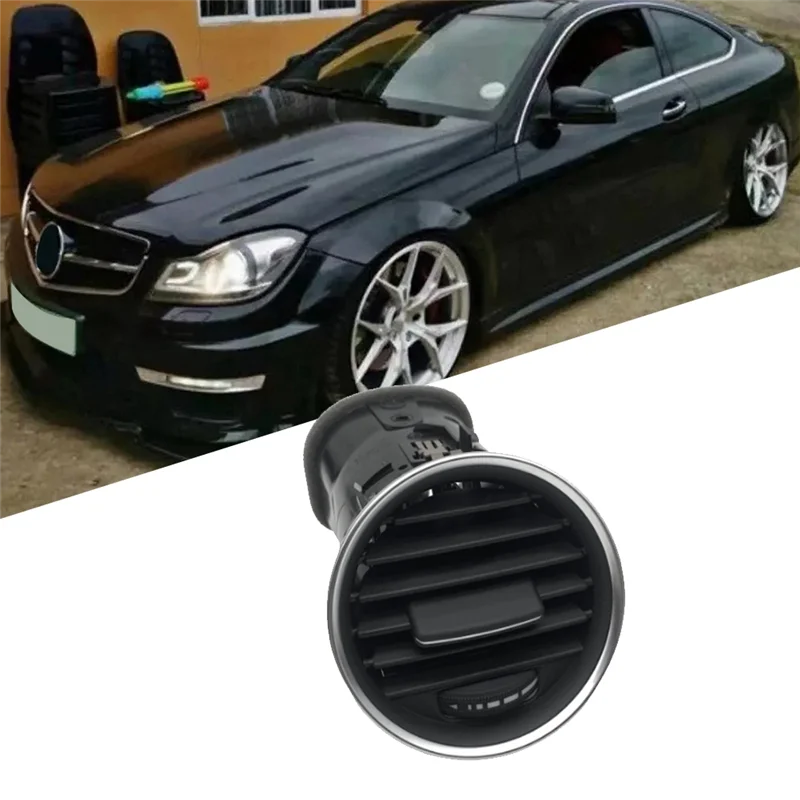 

2 PCS Left Right Air Conditioner Air Vent Outlet Assembly Black 2048306754 2048306654 For Mercedes Benz C Class W204 2011-2014
