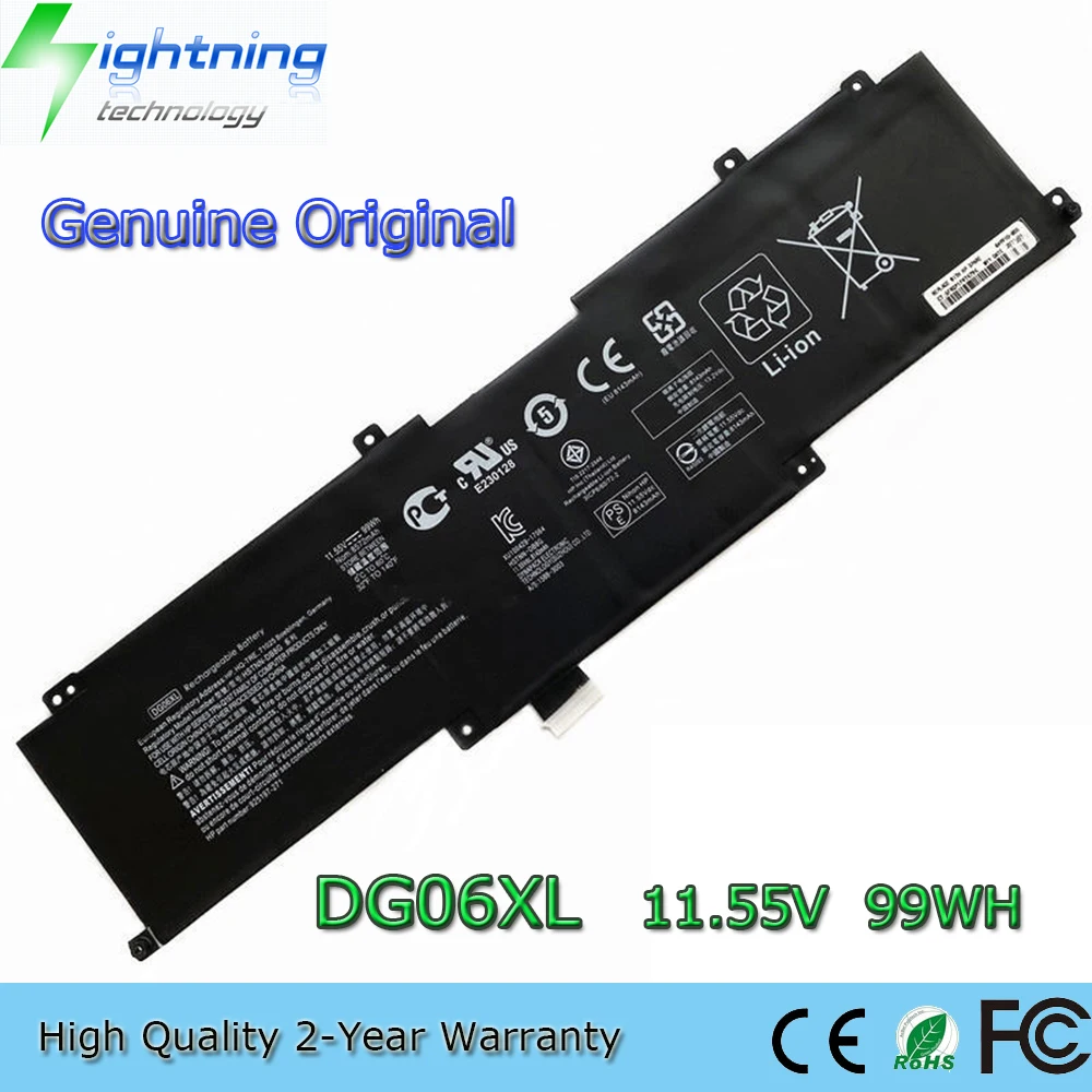 Brand New Genuine Original DG06XL 11.55V 99Wh Laptop Battery for HP Pavilion Gaming 15-DK0000 15-DK 15-DK0049TX L48430-AC1 L4849