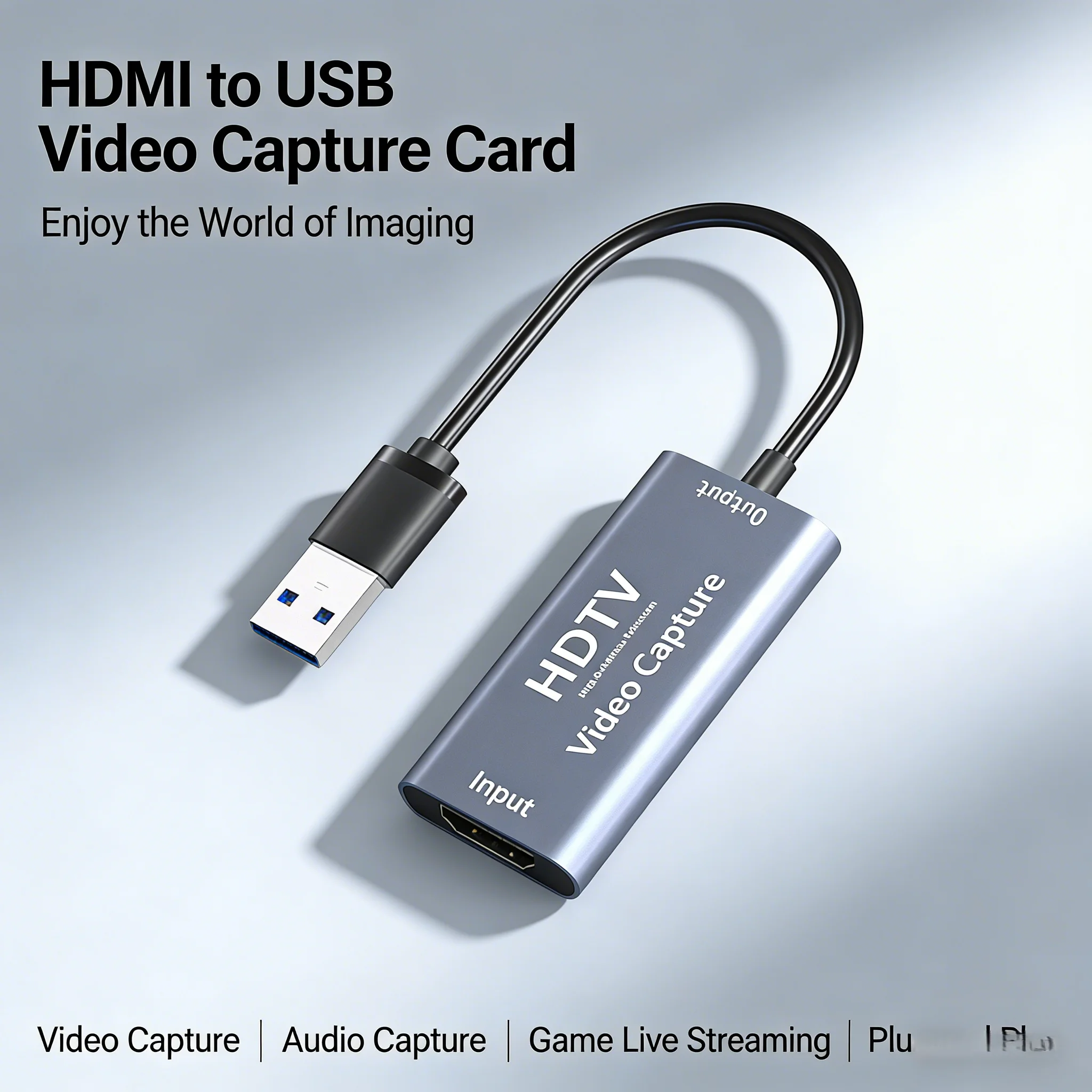 

Карта видеозахвата HDMI USB 3.0 с входом 4K и выходом 1080P 60 Гц для потоковой передачи, записи, игр, камеры и прямых трансляций