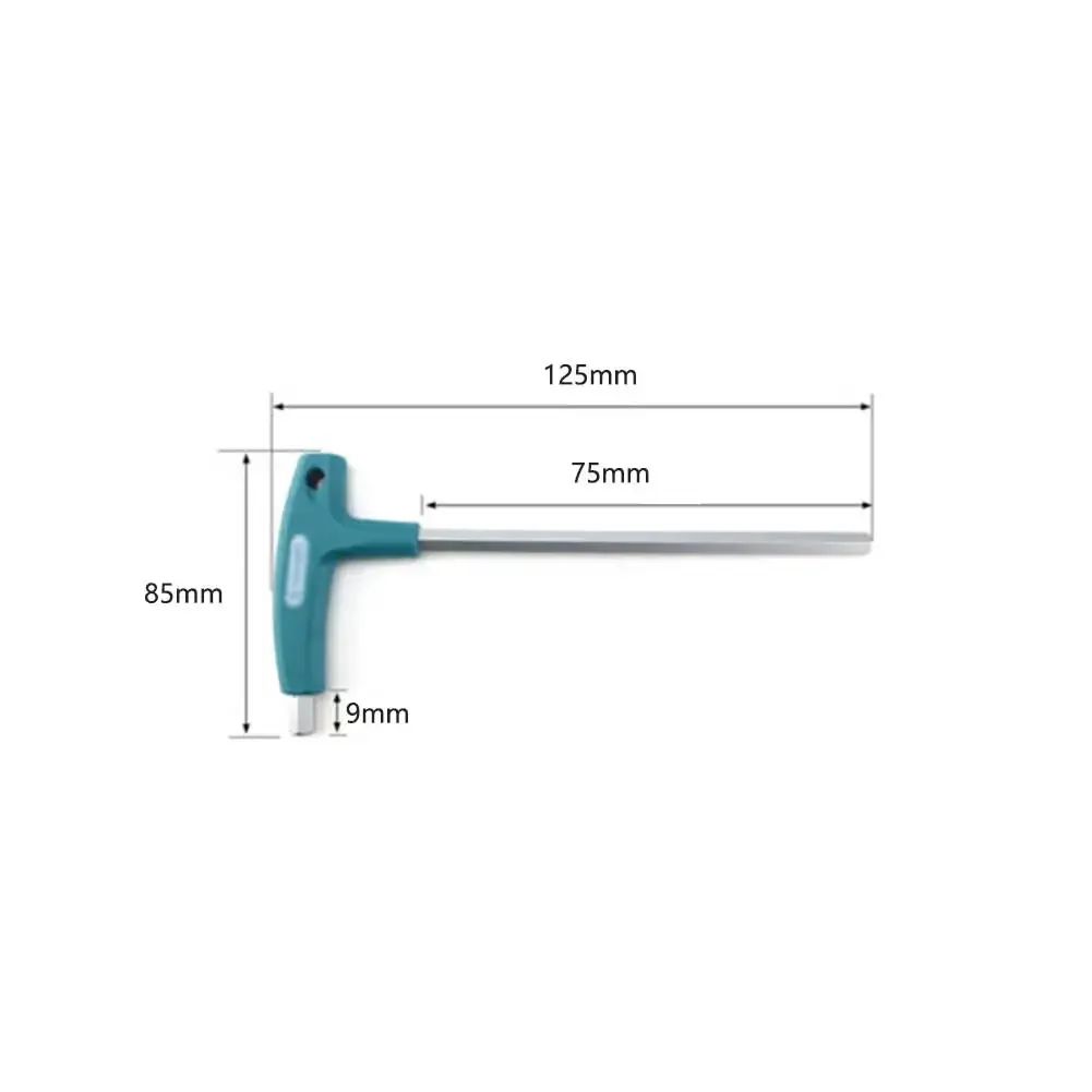 Hexagonal Wrench Driver Furnitures Hex Inner Key Kit Long Metric Motorycle Screwdriver Six Angle Steel T-Handle