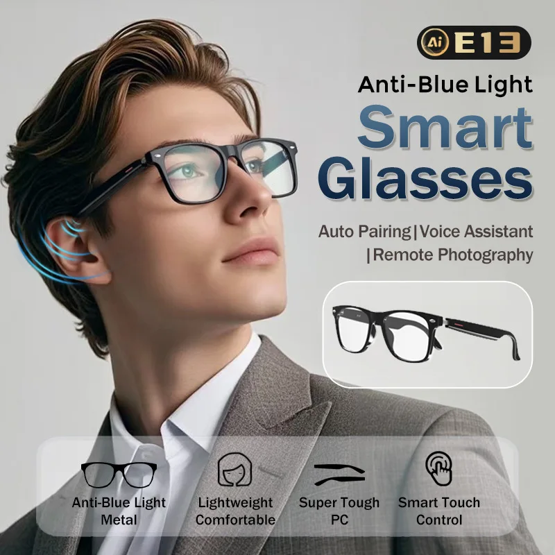 

2026 New AI Smart Bluetooth Glasses, Music Play, Call, AI Translation, UV Sunglasses, Outdoor Sports & Business