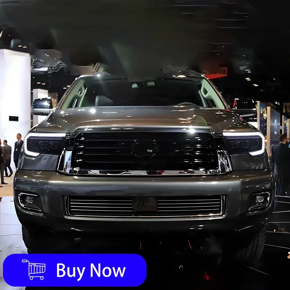 لتويوتا تندرا سيكويا 2007-2013 مجموعة المصابيح الأمامية للسيارات ترقية LED ديناميكية 3 عدسة العارض اكسسوارات المصابيح الأمامية للسيارة #3