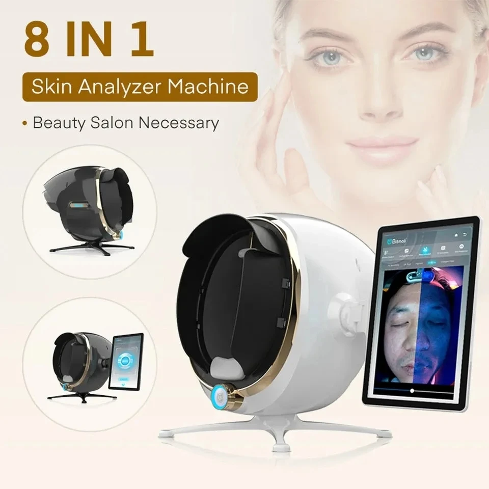 3D Magic Mirror Skin Analyzer Machine Facial Diagnosis System 3600w HD Pixels AI Face Analysis with Professional Test Report