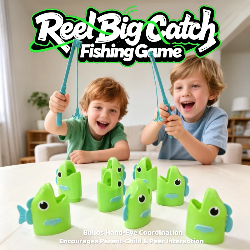 

Настольная игра Fishing Master: Развивающая головоломка для детей и взрослых, семейная игра для двух игроков, соревновательная рыбалка
