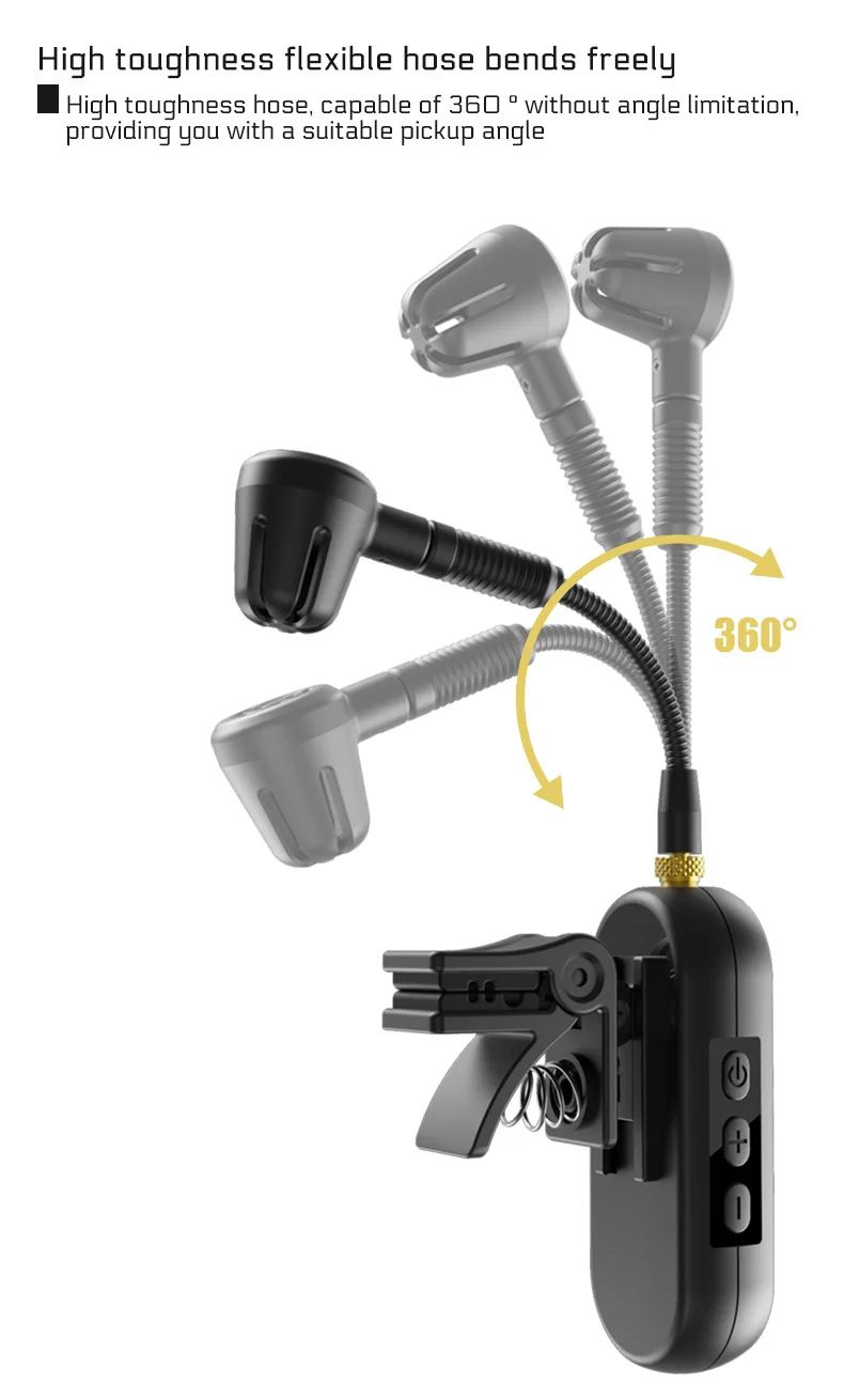 عشرة عناصر TLF Xtuga M-03 الساكسفون ميكروفون الغيتار اللاسلكي كليب الموسيقية UHF Mic ميكروفون لاسلكي أداة #4
