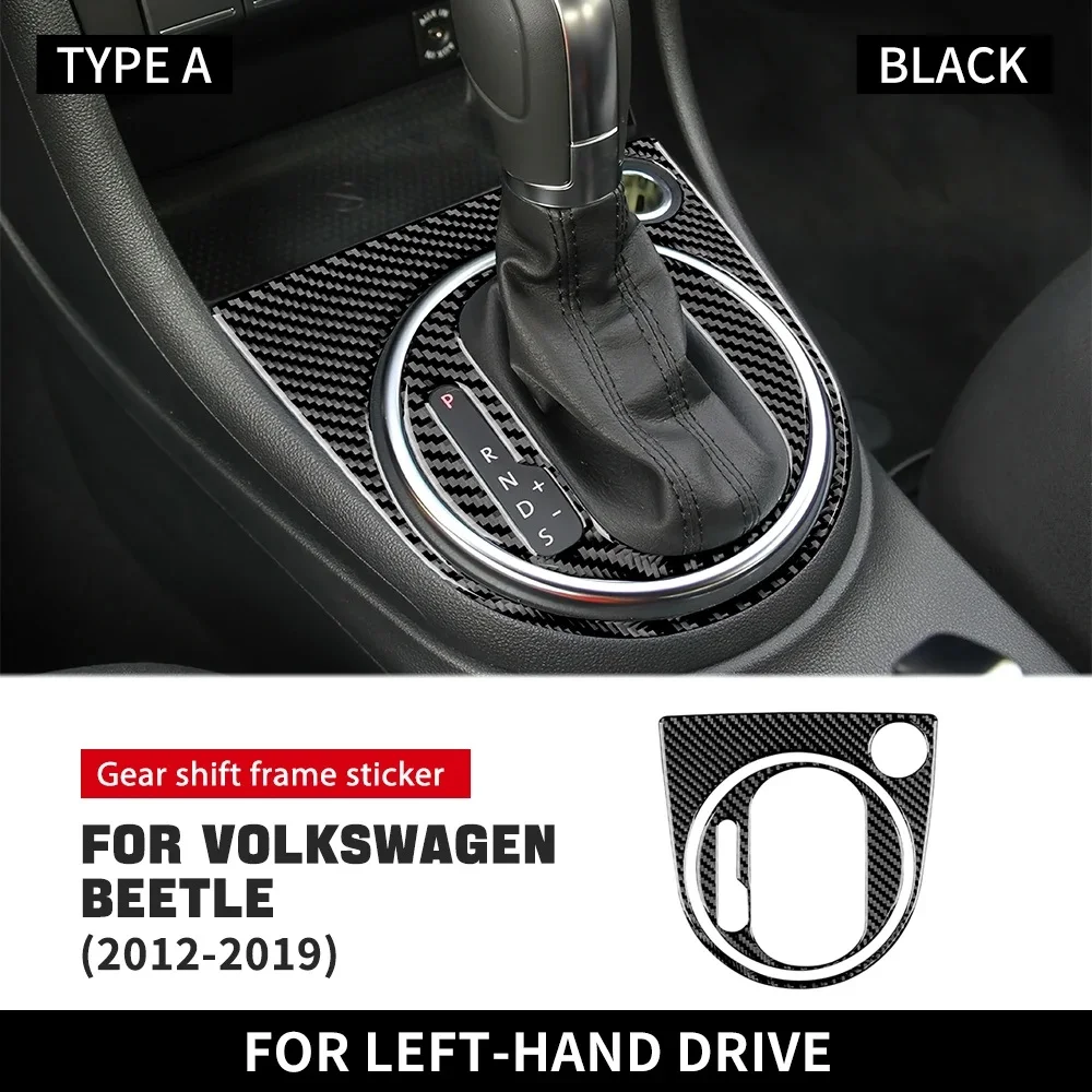 

Настоящее мягкое углеродное волокно для Volkswagen Beetle 2012 2013 2014 2015 2016 2017 2018 2019, наклейка на панель переключения передач автомобиля, аксессуары