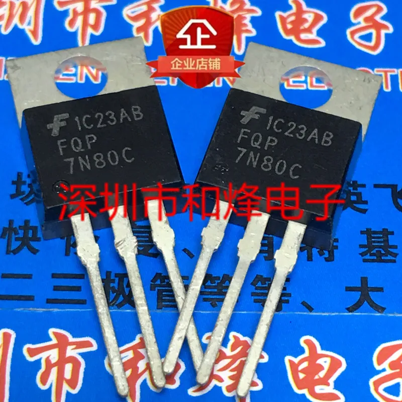 5PCS-10PCS FQP7N80C   TO-220 7A 800V   New And Original On Stock