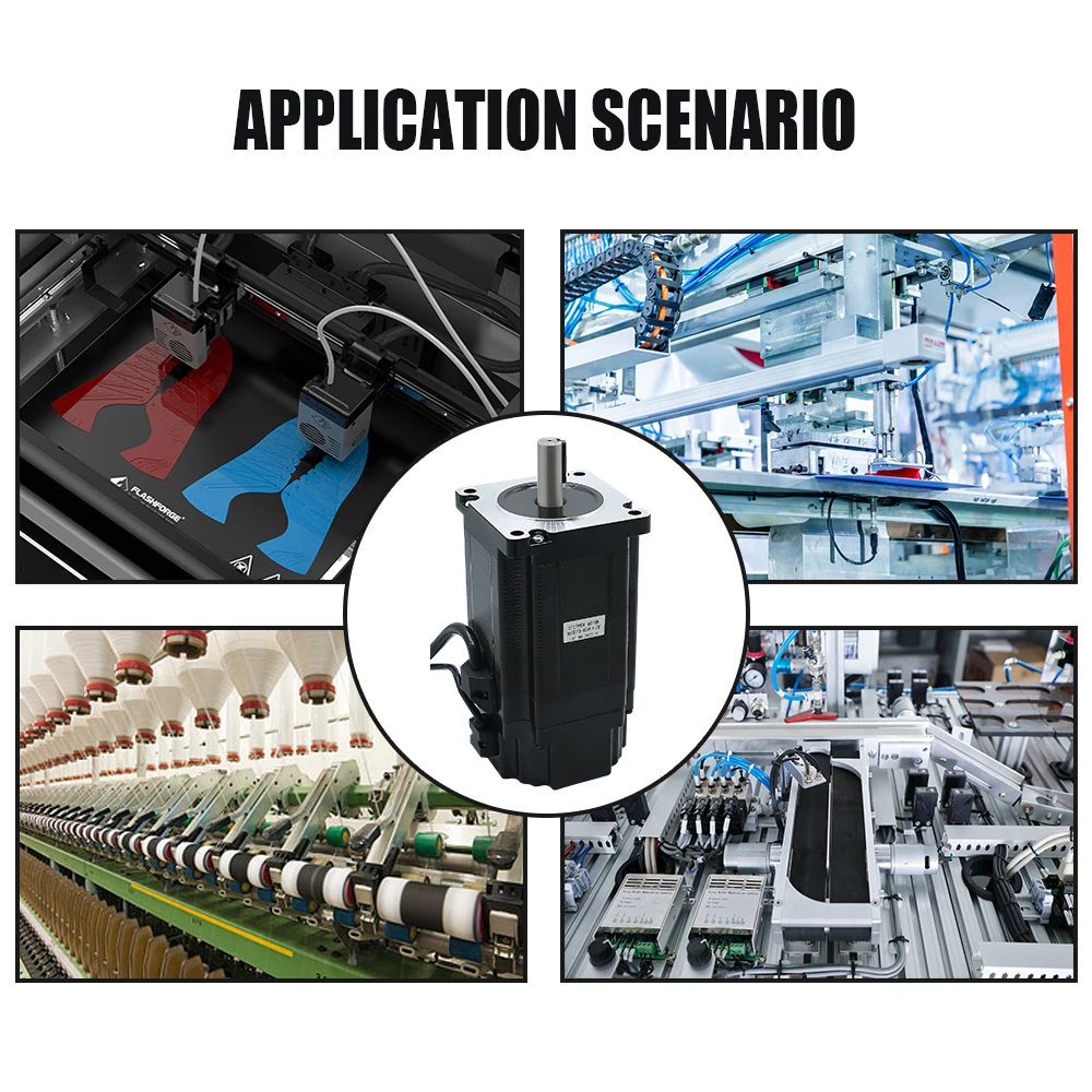 Nema34 Stepper Motor 86 Flange 86HS118 5.6A 8.5N.m 1214ozin DC Engine With 4 Lead 1500RPM For CNC Router